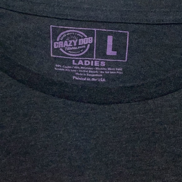 Crazy Dog T-Shirts Navy and Orange 70's Tee - Picture 2 of 2